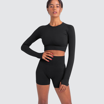 Cropped Act Fitness Manga Longa