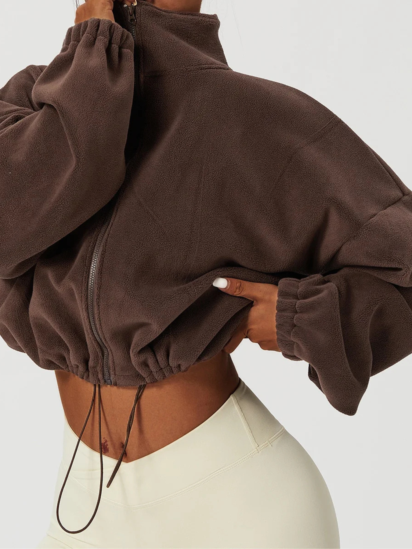 Jaqueta De Lã Gola Alta Move Act