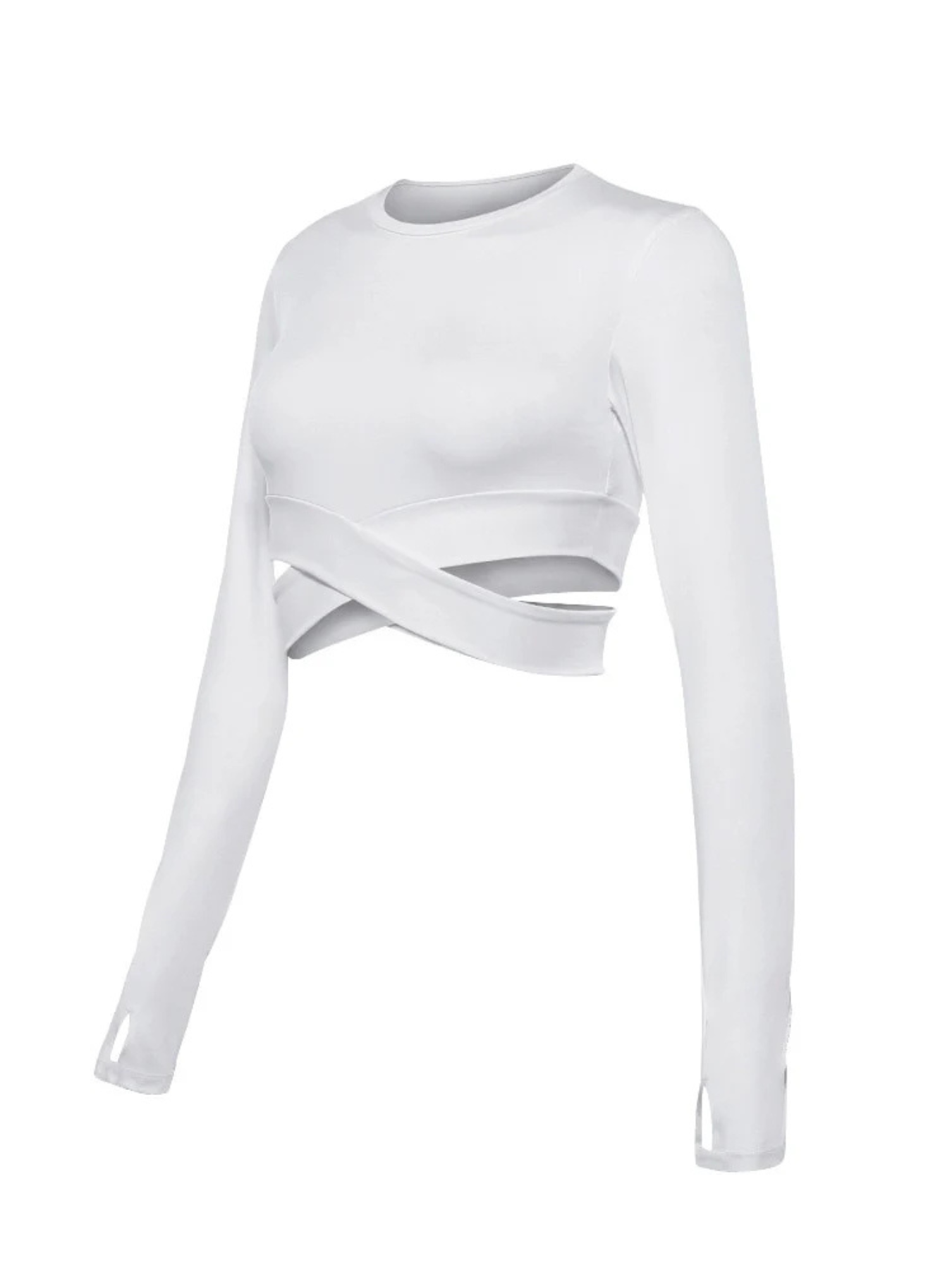 Cropped Manga Longa Move Act