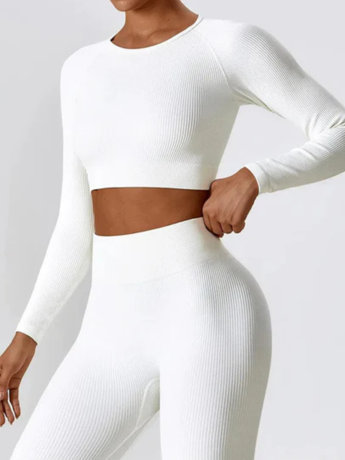 Cropped Act Fit Manga Longa Feminino