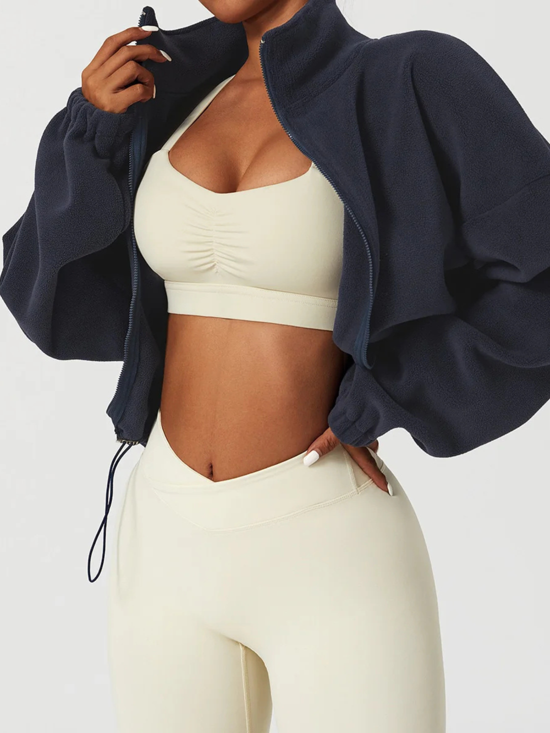 Jaqueta De Lã Gola Alta Move Act