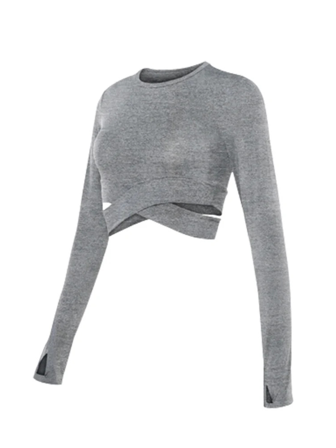 Cropped Manga Longa Move Act