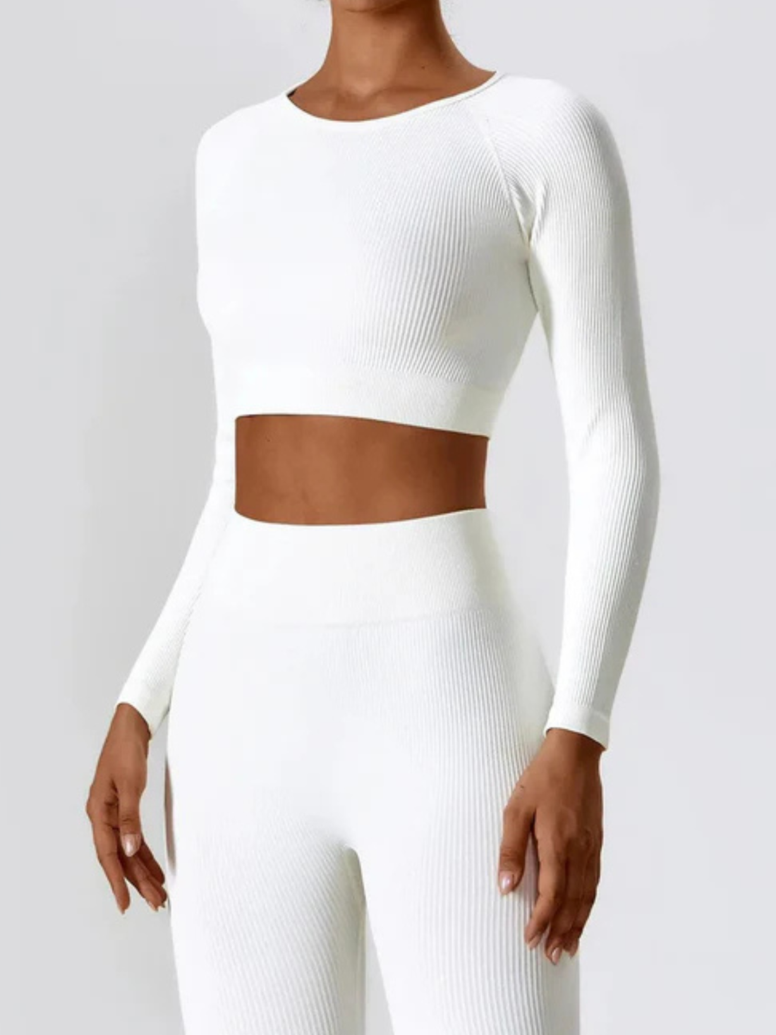 Cropped Act Fit Manga Longa Feminino