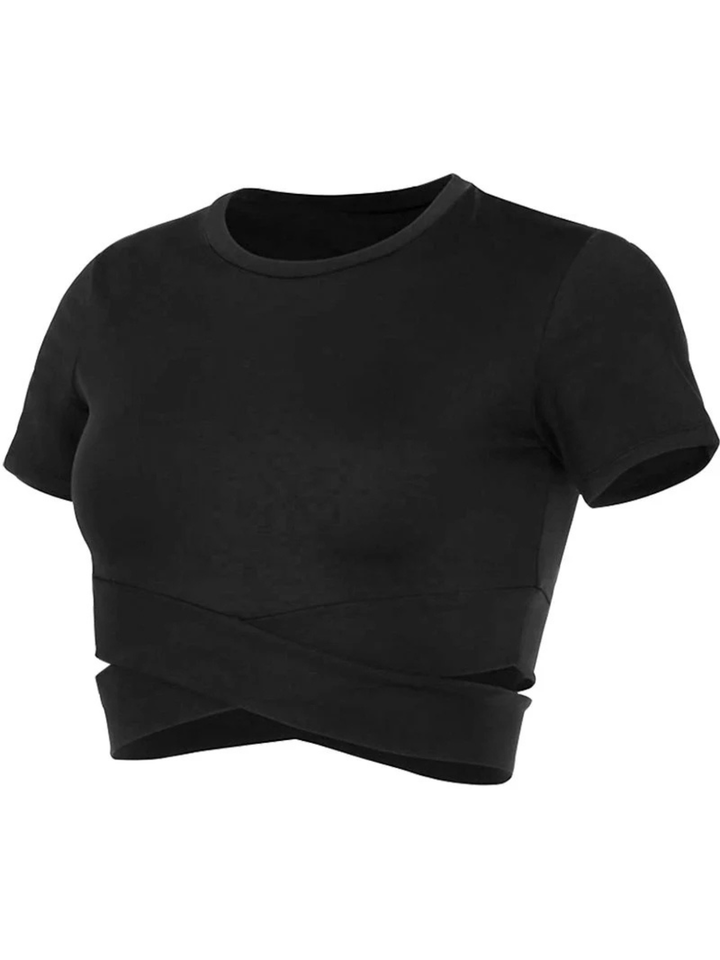 Cropped Manga Curta Move Act