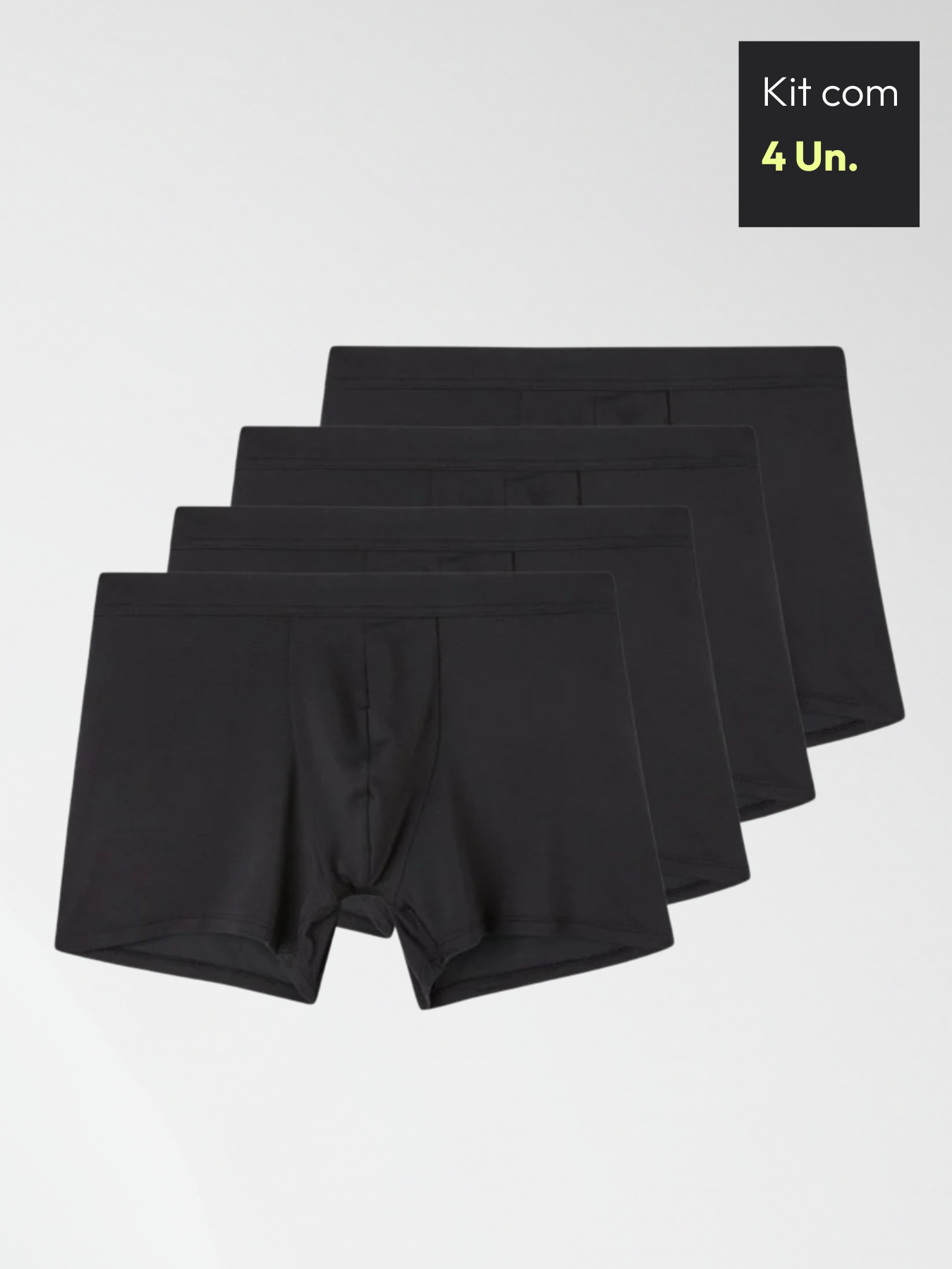 Kit 4x Cuecas Bamboo Fiber Performance - Toque Gelado Ultra Macio