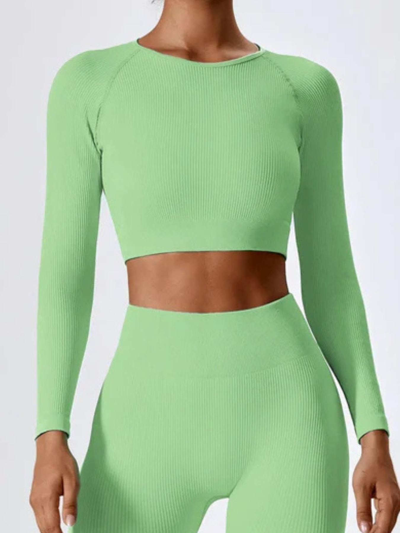 Cropped Act Fit Manga Longa Feminino