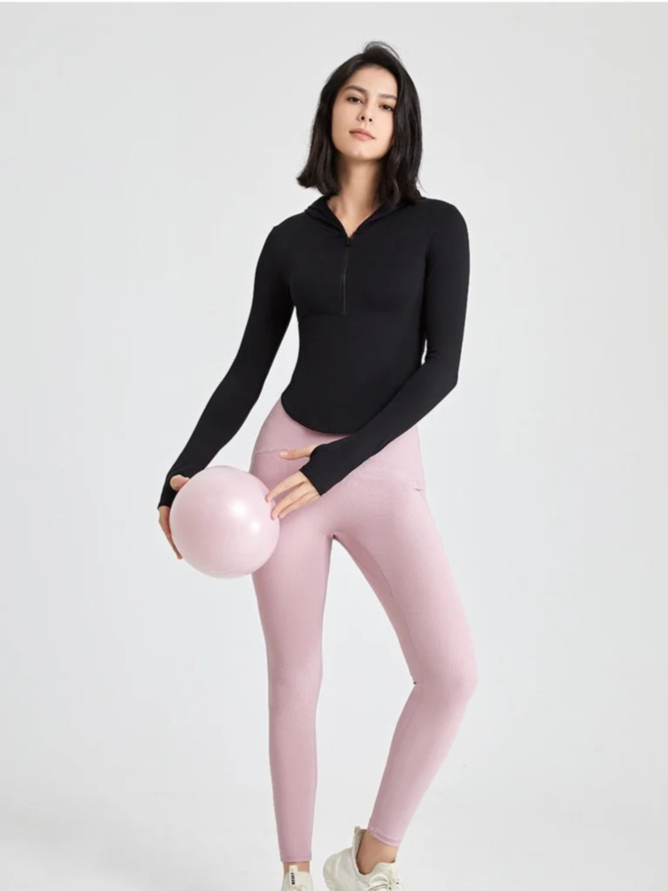 Blusa Fitness Manga Longa com Encaixe para Dedo