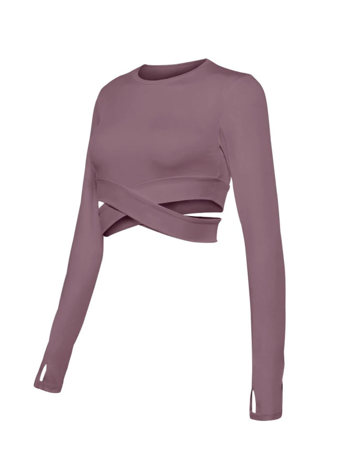 Cropped Manga Longa Move Act