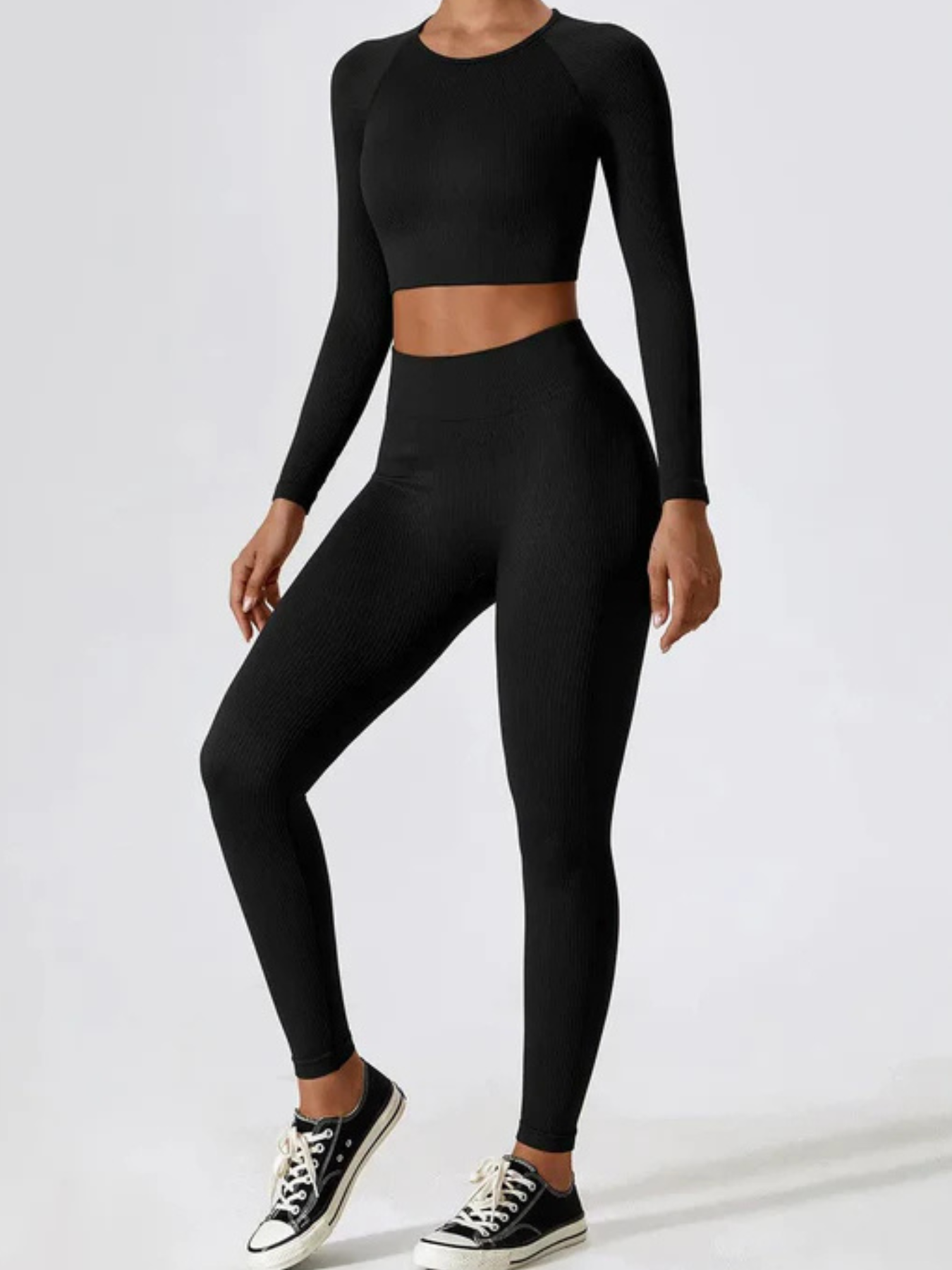 Cropped Act Fit Manga Longa Feminino