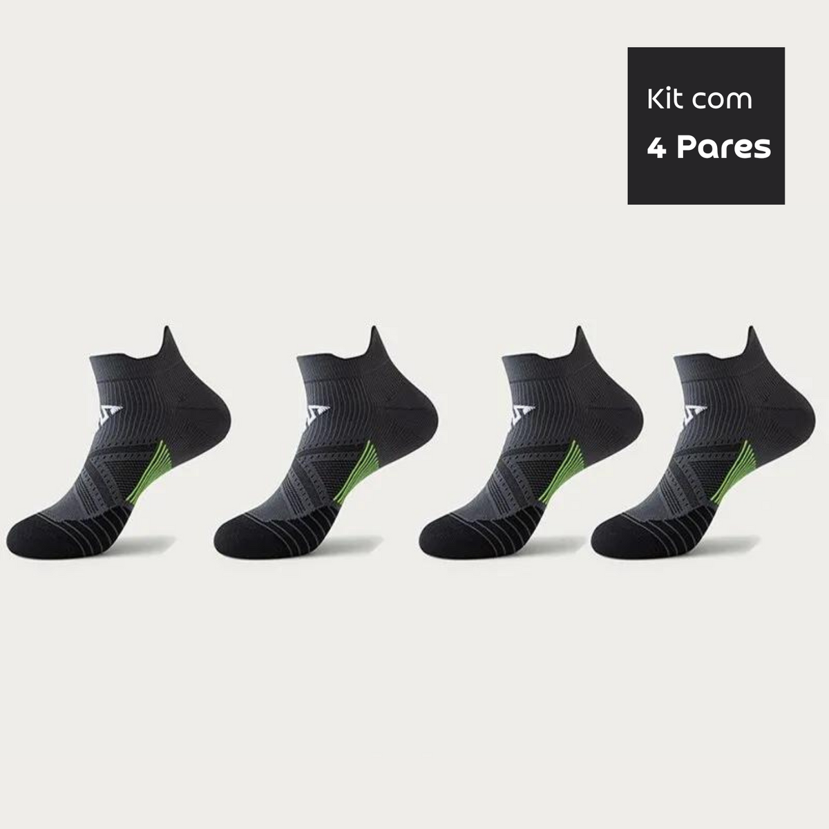 Kit 4 Pares - Meia Running Move Act