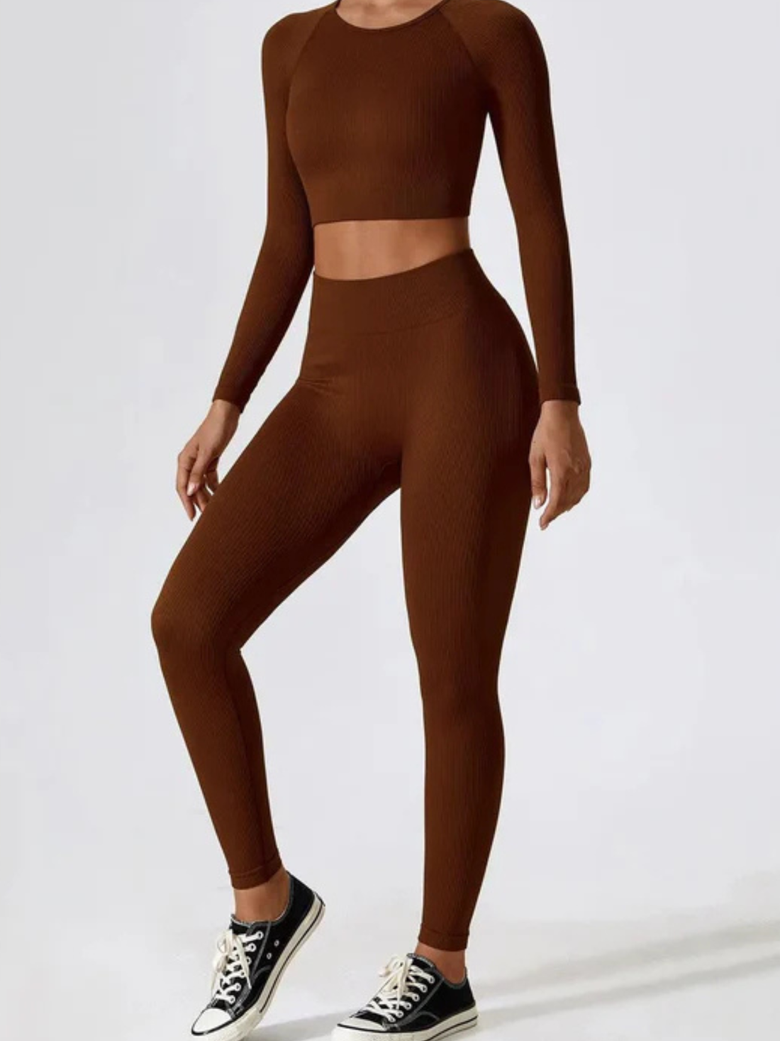 Cropped Act Fit Manga Longa Feminino