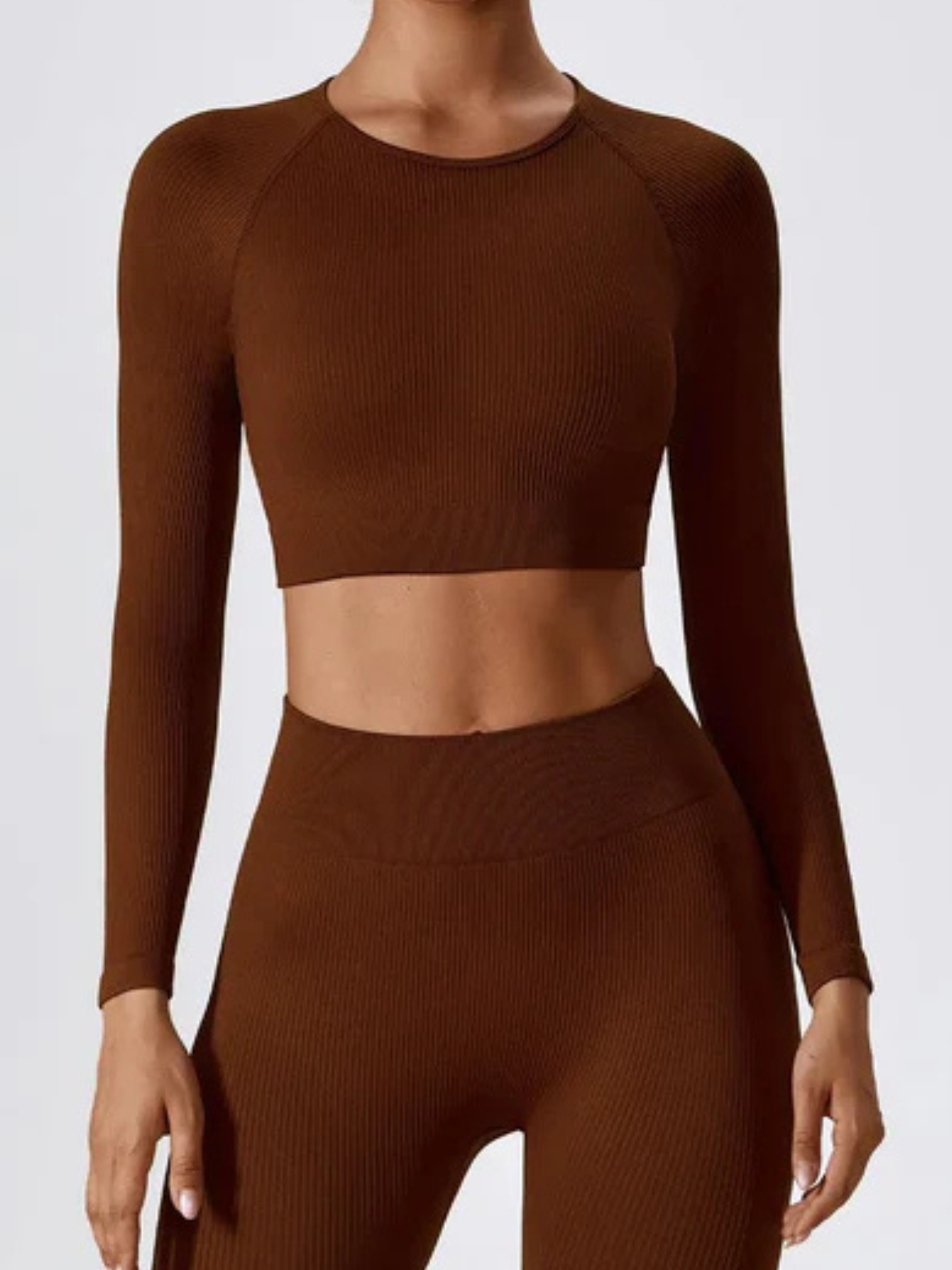 Cropped Act Fit Manga Longa Feminino