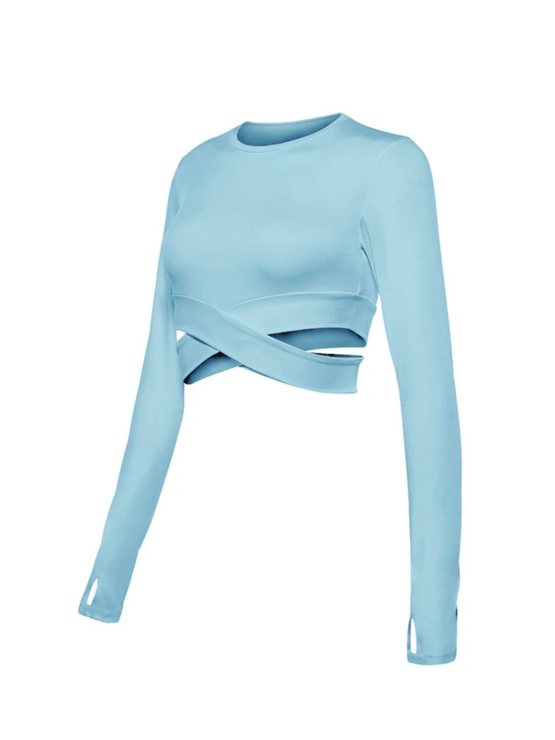 Cropped Manga Longa Move Act