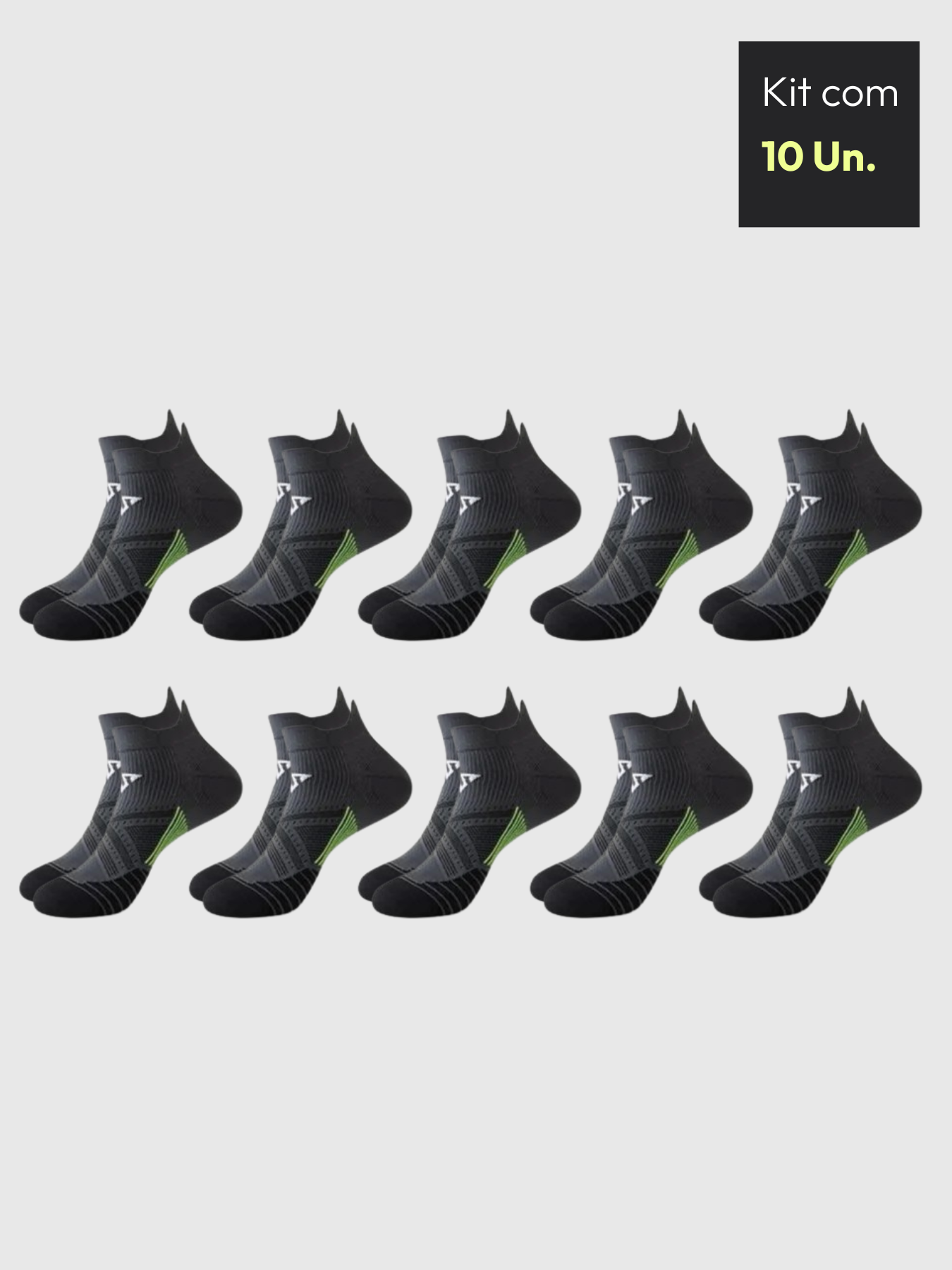Kit 10 Pares - Meia Running Move Act