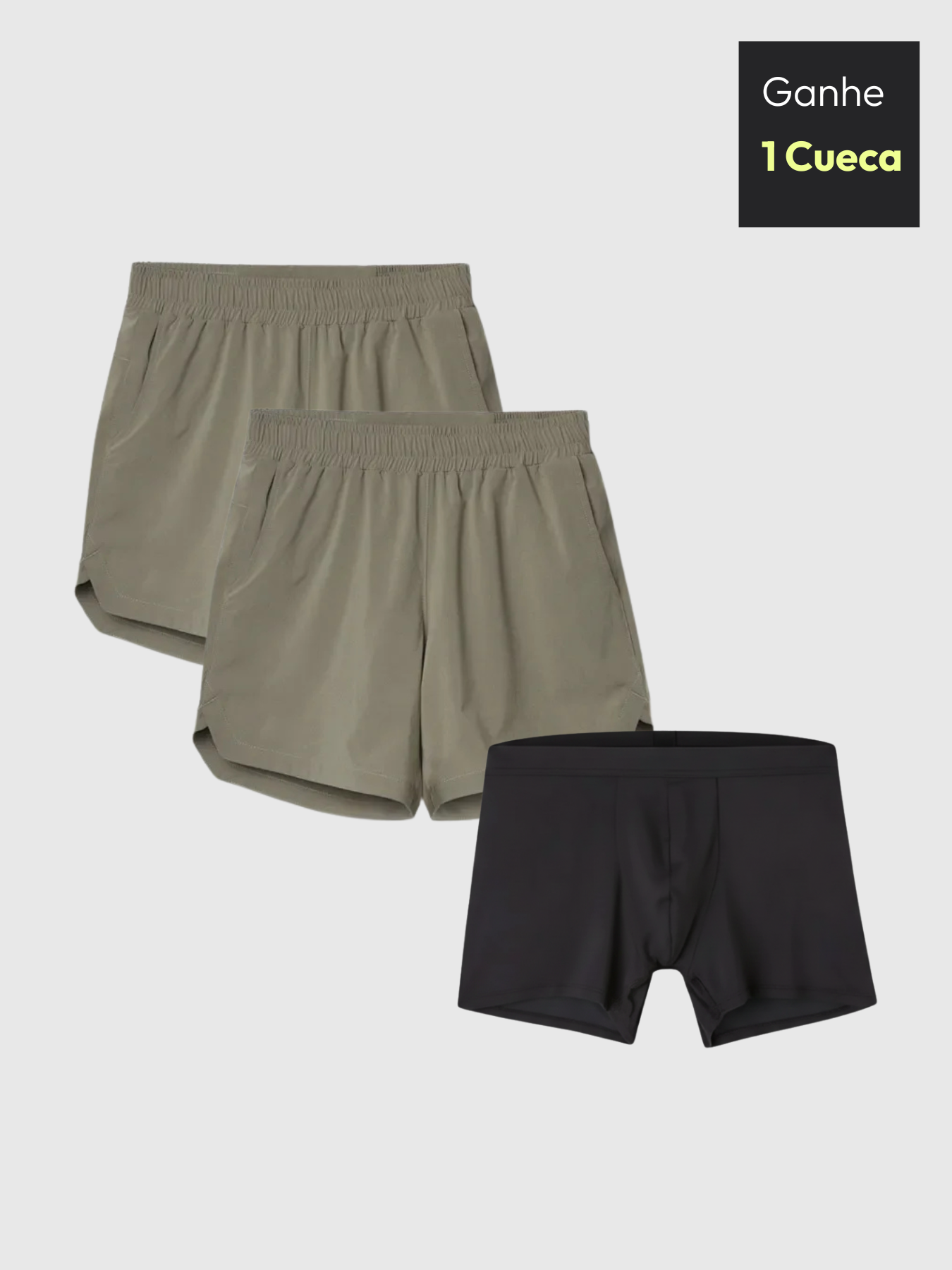 Kit 2 Short SportProof™ Move&Act + Cueca de Brinde