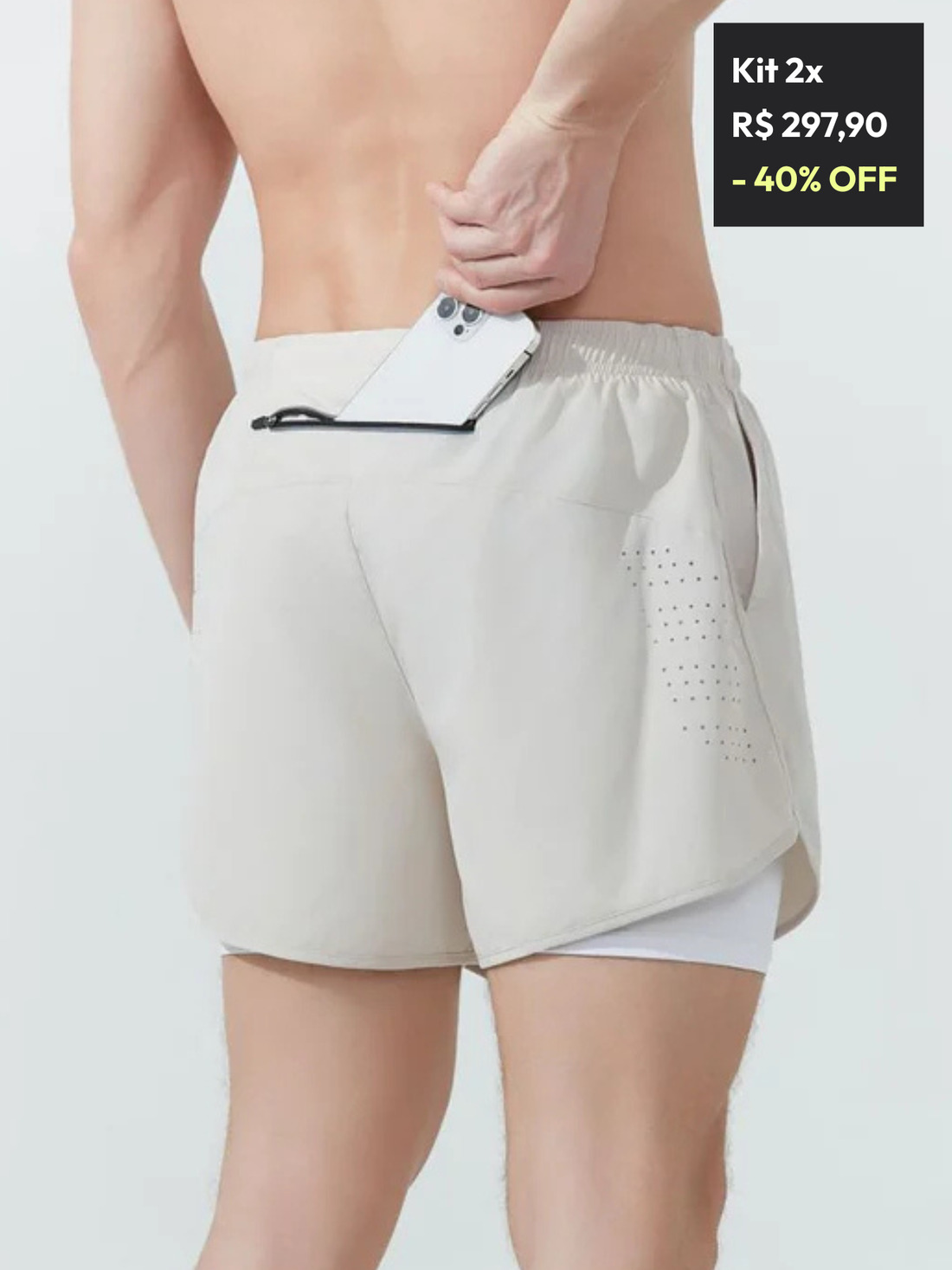 Short Corrida Move&Act Masculino