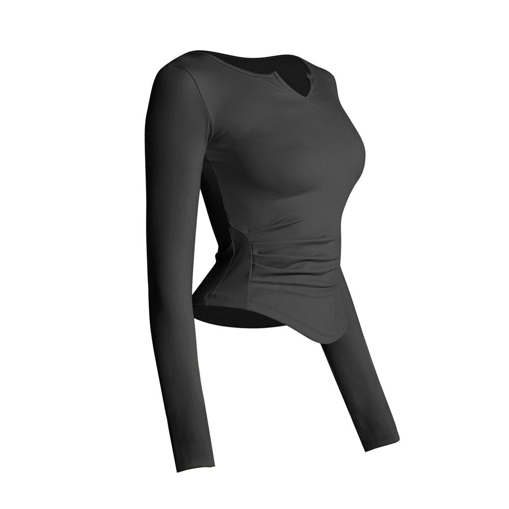Blusa Manga Cumprida Gola V Move Act