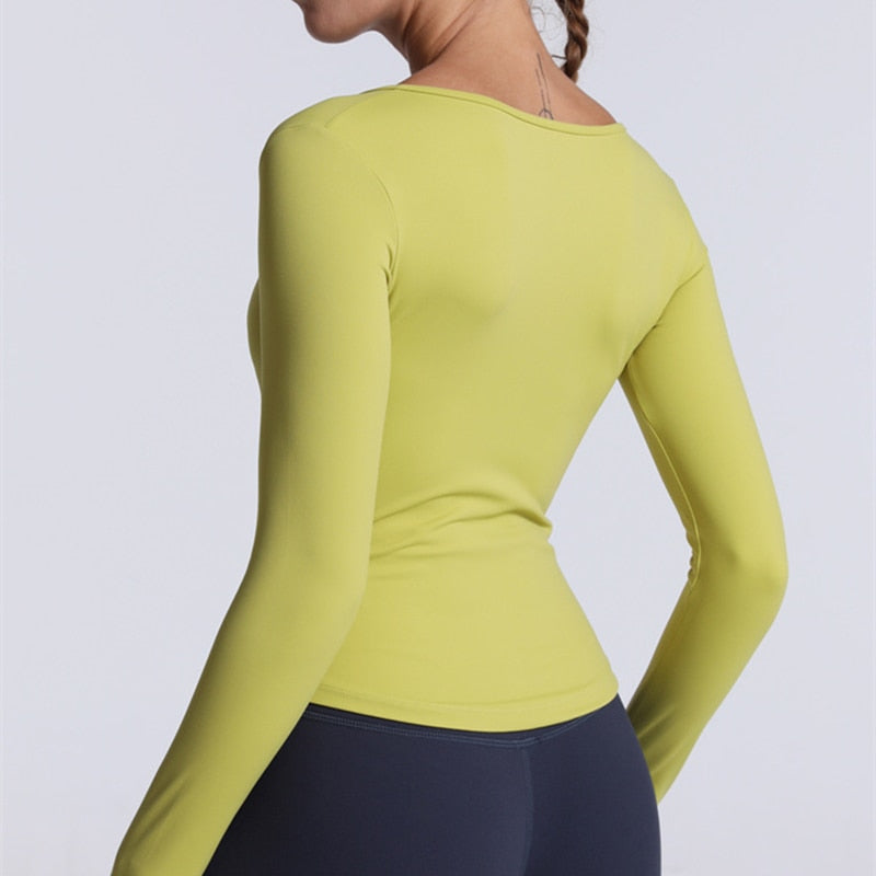 Blusa Manga Cumprida Gola V Move Act