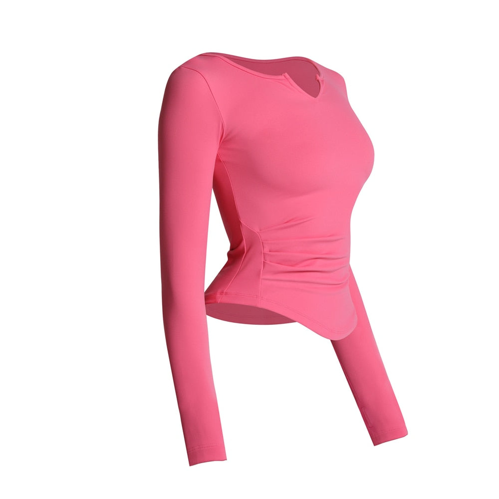 Blusa Manga Cumprida Gola V Move Act