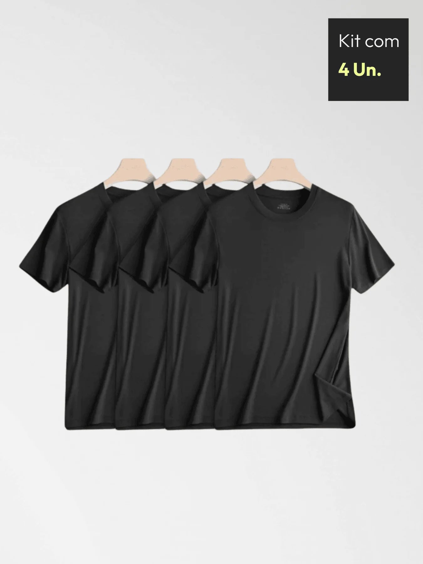 Kit 4 Camiseta Essential Move - Modal e Elastano
