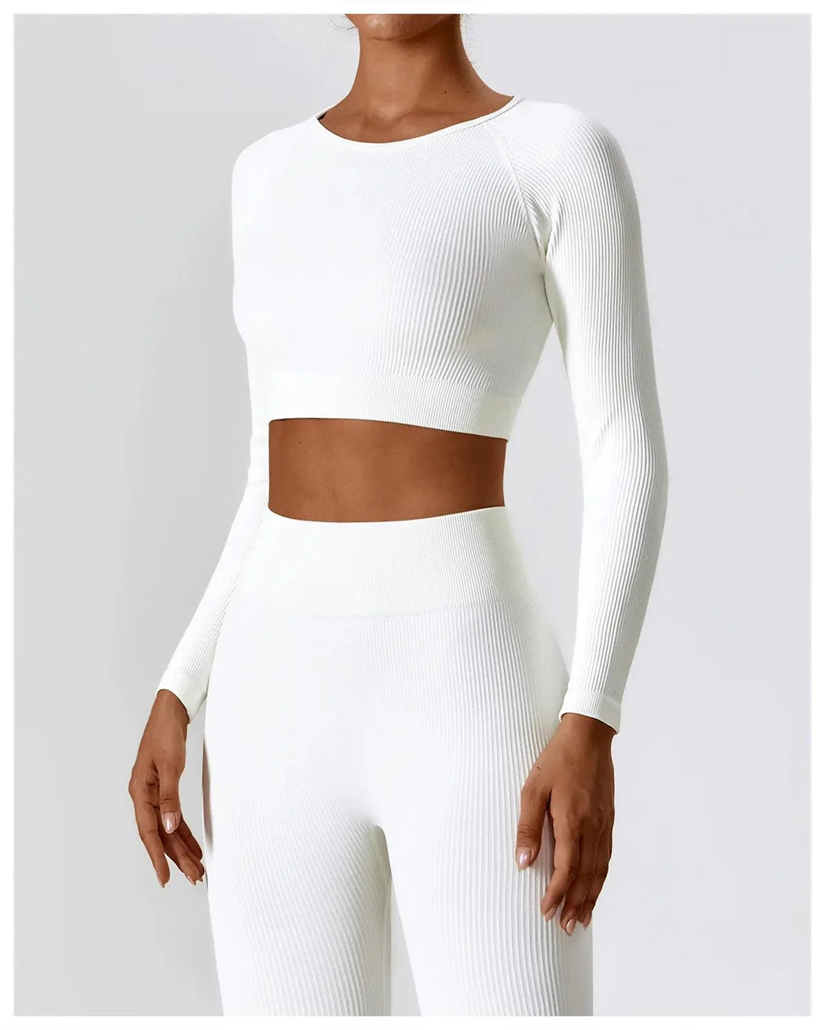 Cropped Act Fit Manga Longa Feminino