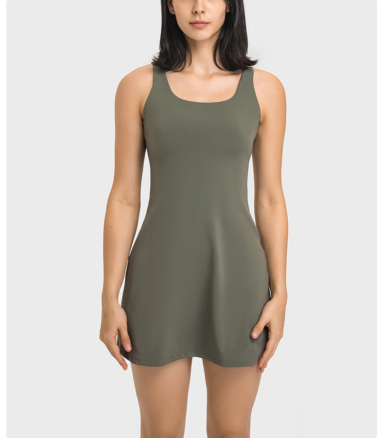 Vestido Sport - Short e Bolso Interno