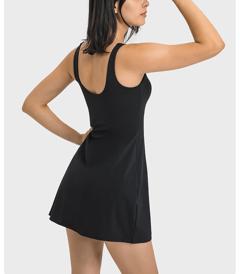 Vestido Sport - Short e Bolso Interno